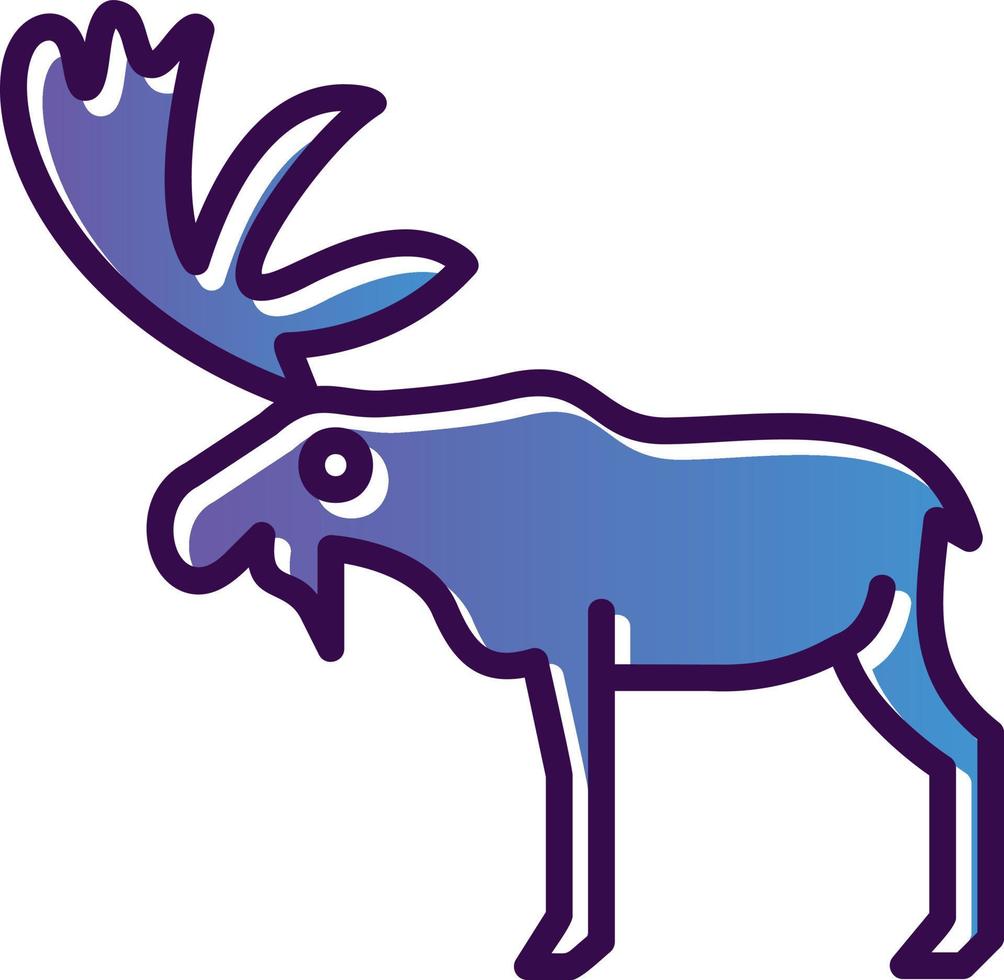 Moose Vector Icon Design