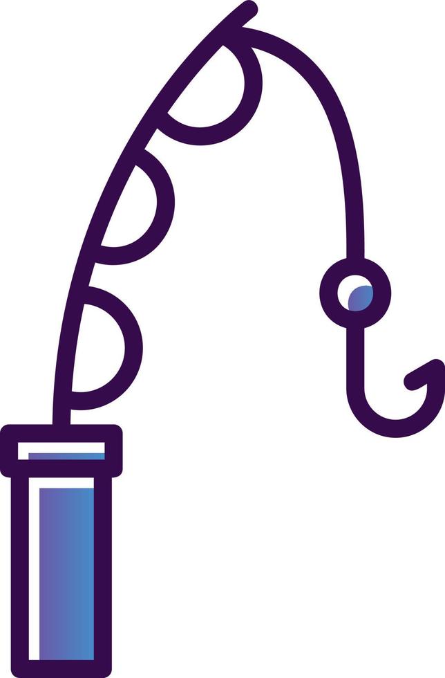 Fishing ROd Vector Icon Design