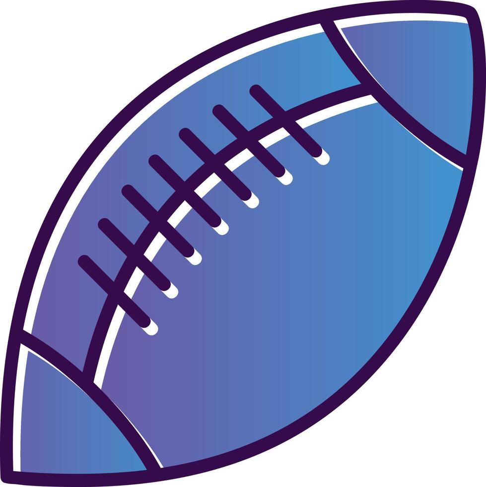 Rugby Vector Icon Design