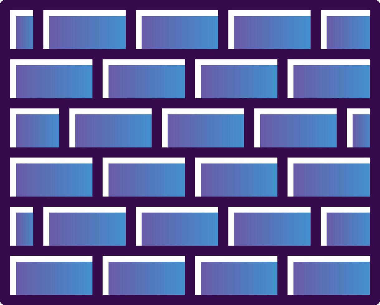 Brickwall Vector Icon Design