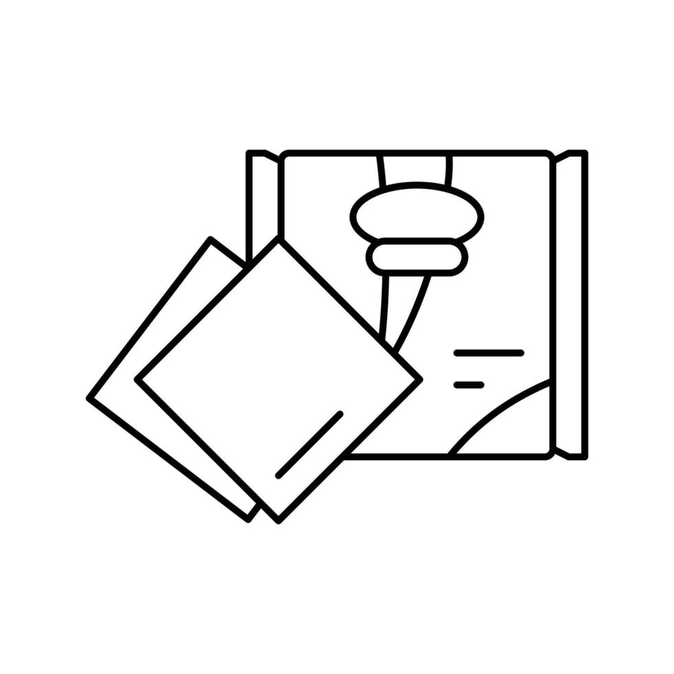 rebanada queso comida rebanada línea icono vector ilustración