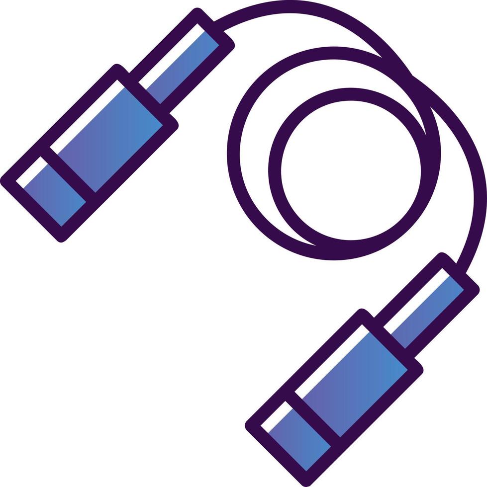 Jumping Rope Vector Icon Design