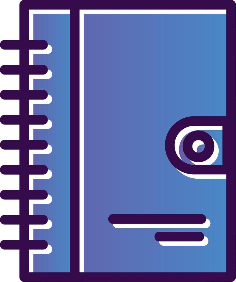 Diary Vector Icon Design