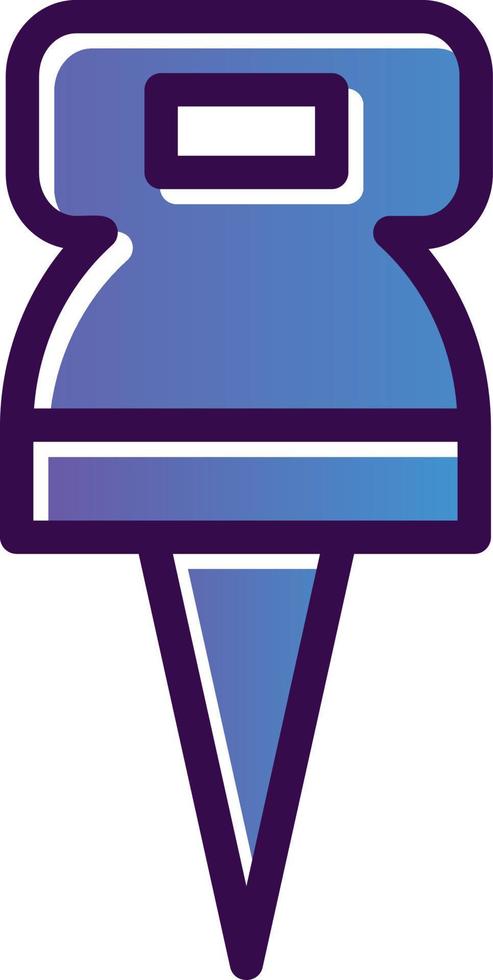 Push Pin Vector Icon Design