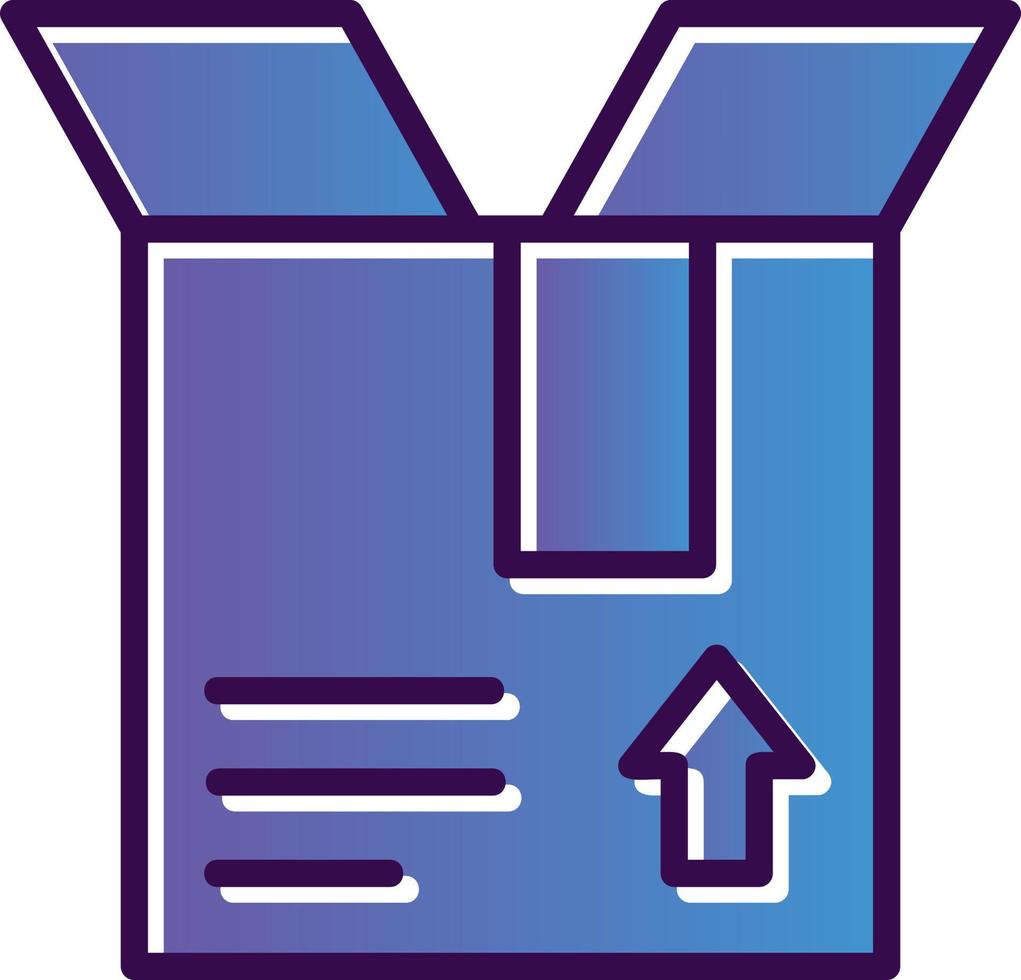 Open Box Vector Icon Design