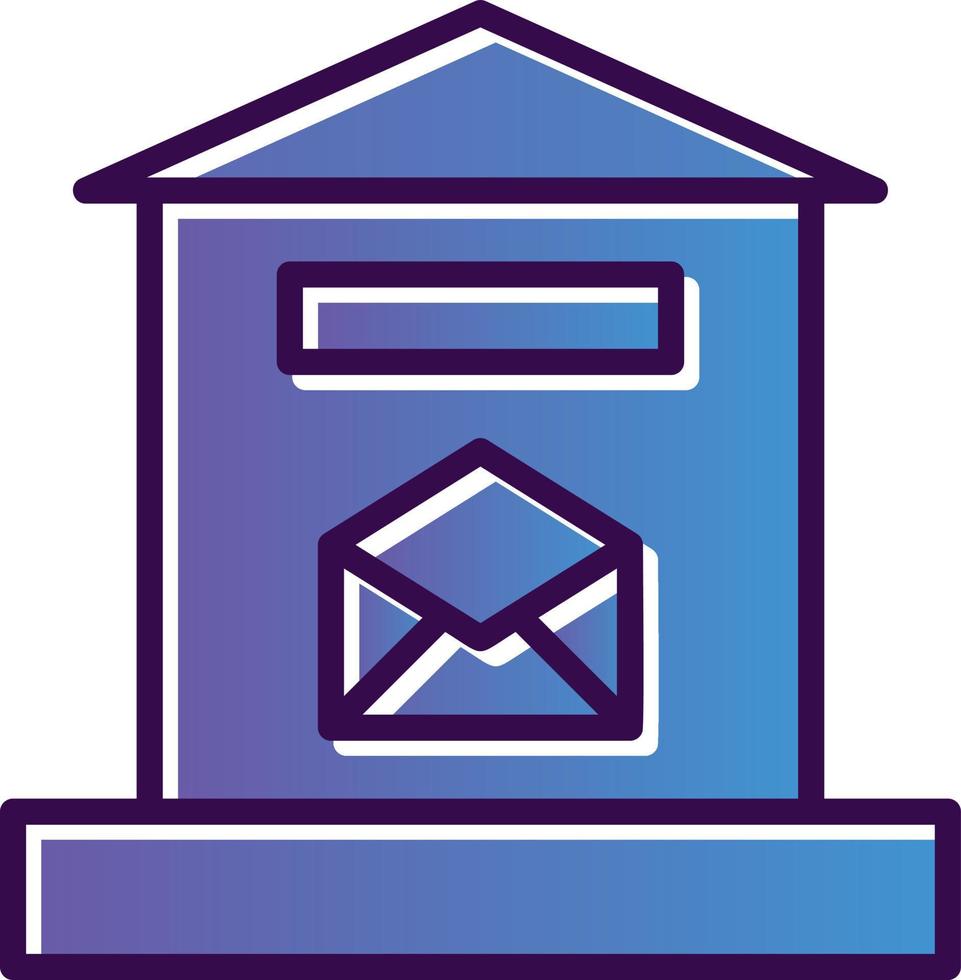 Letter Box Vector Icon Design