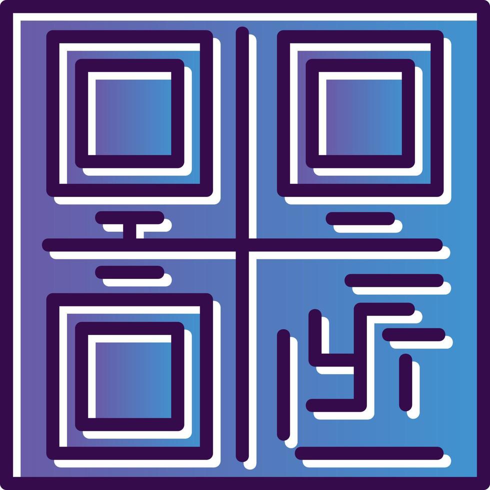 Qr Code Vector Icon Design