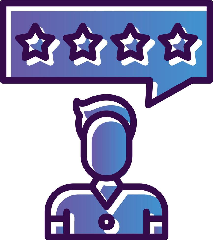 Customer Review Vector Icon Design