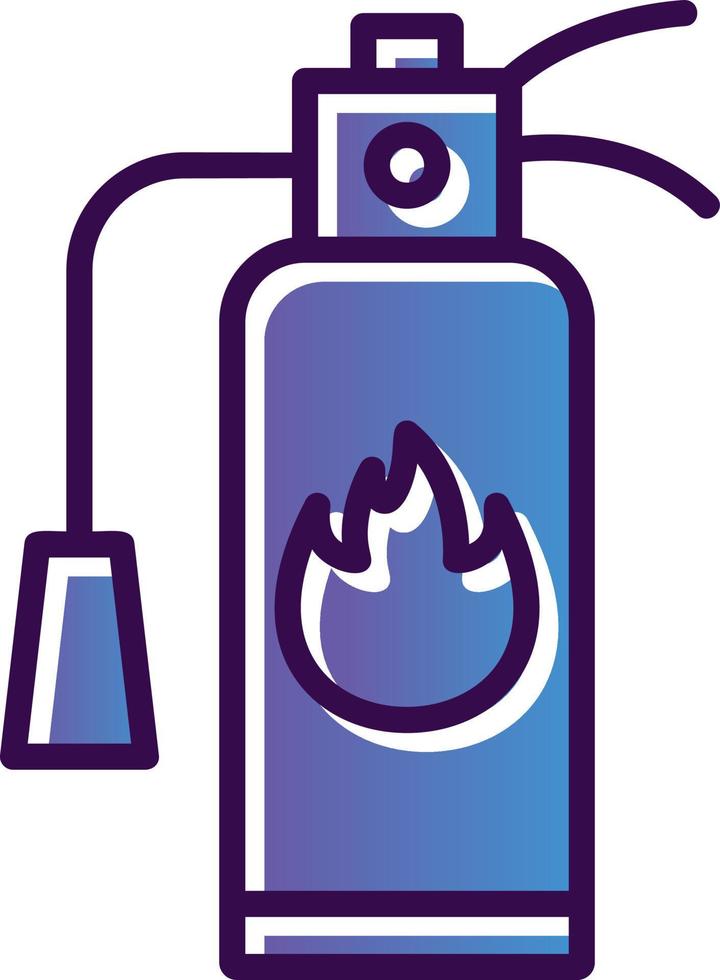 diseño de icono de vector de extintor de incendios