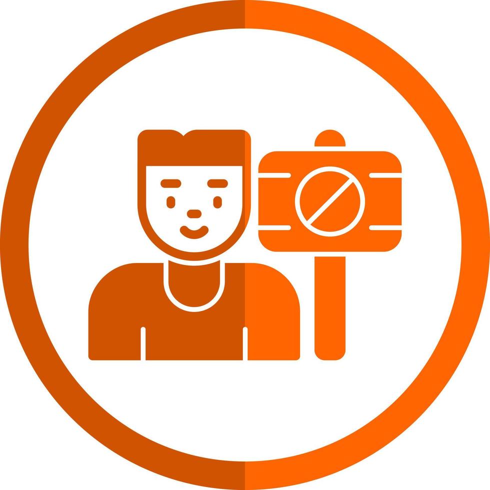Protester Vector Icon Design