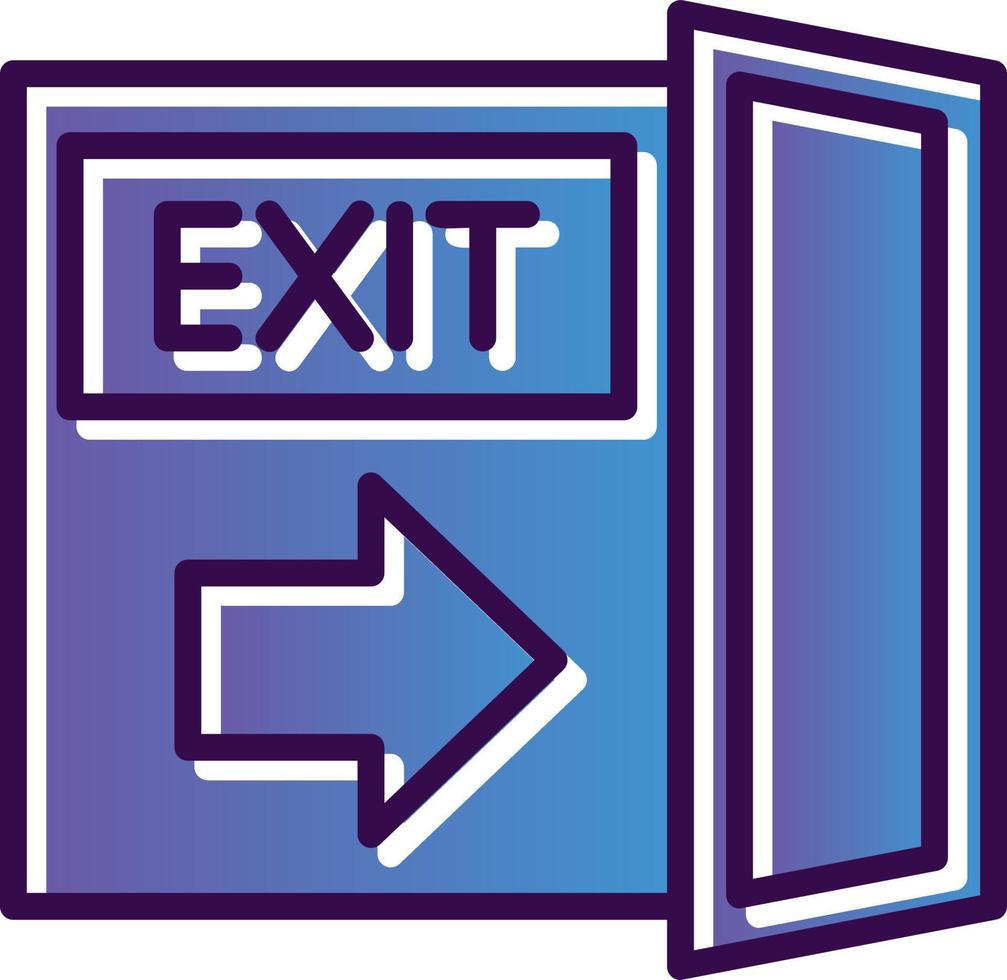 Exit Vector Icon Design