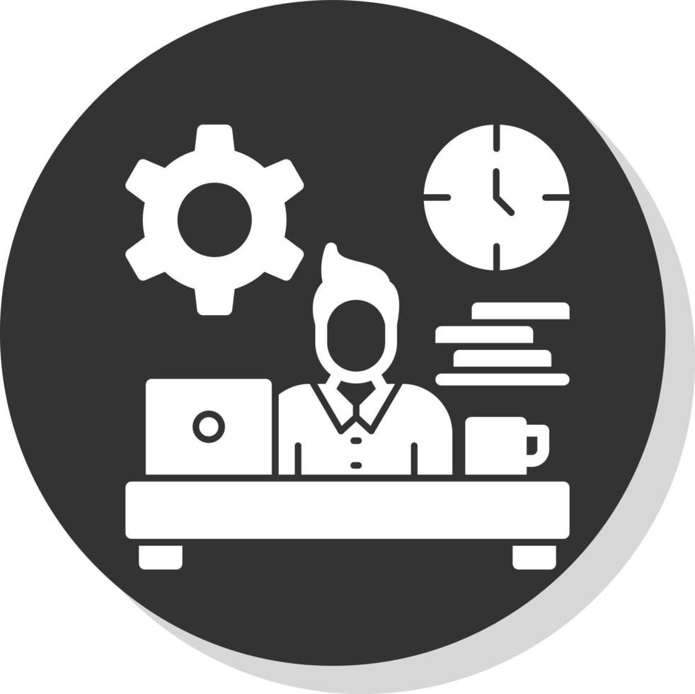 Workaholic Vector Icon Design