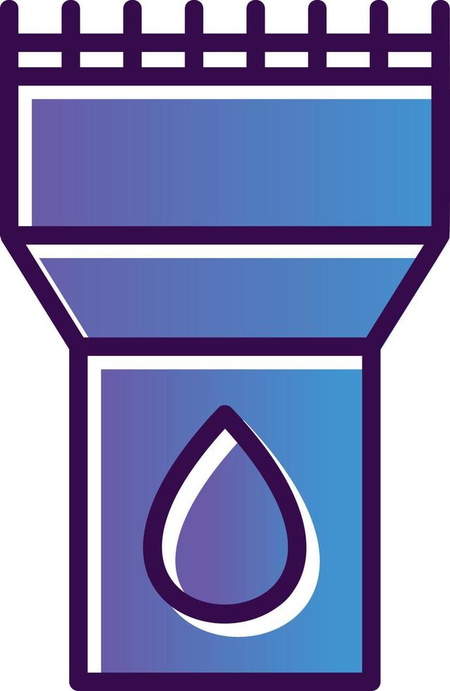 Water Tower Vector Icon Design