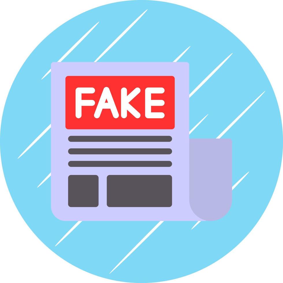 Fake News Vector Icon Design