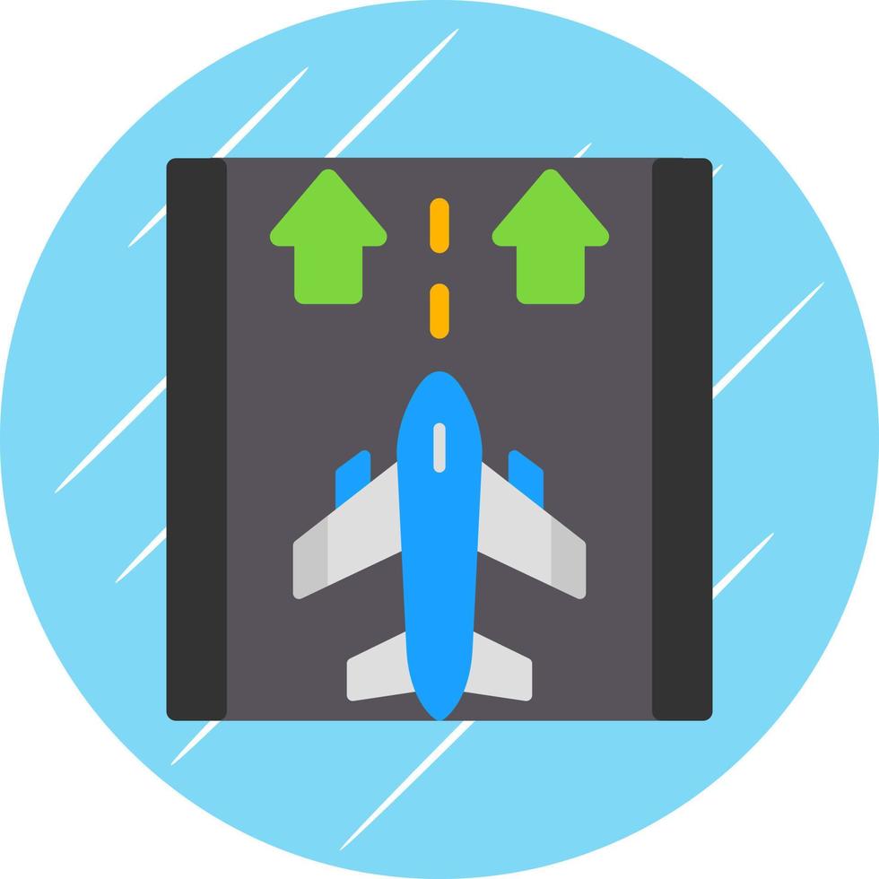 Runway Vector Icon Design