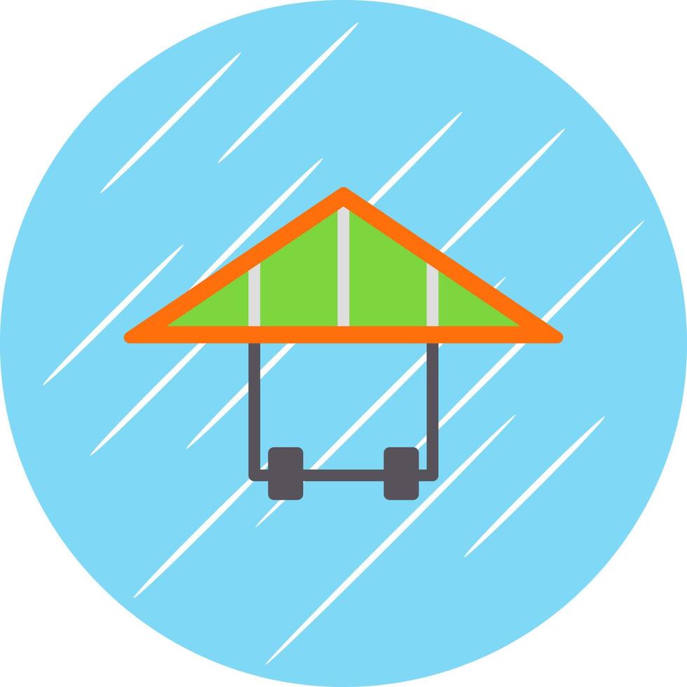 Hang Gliding Vector Icon Design