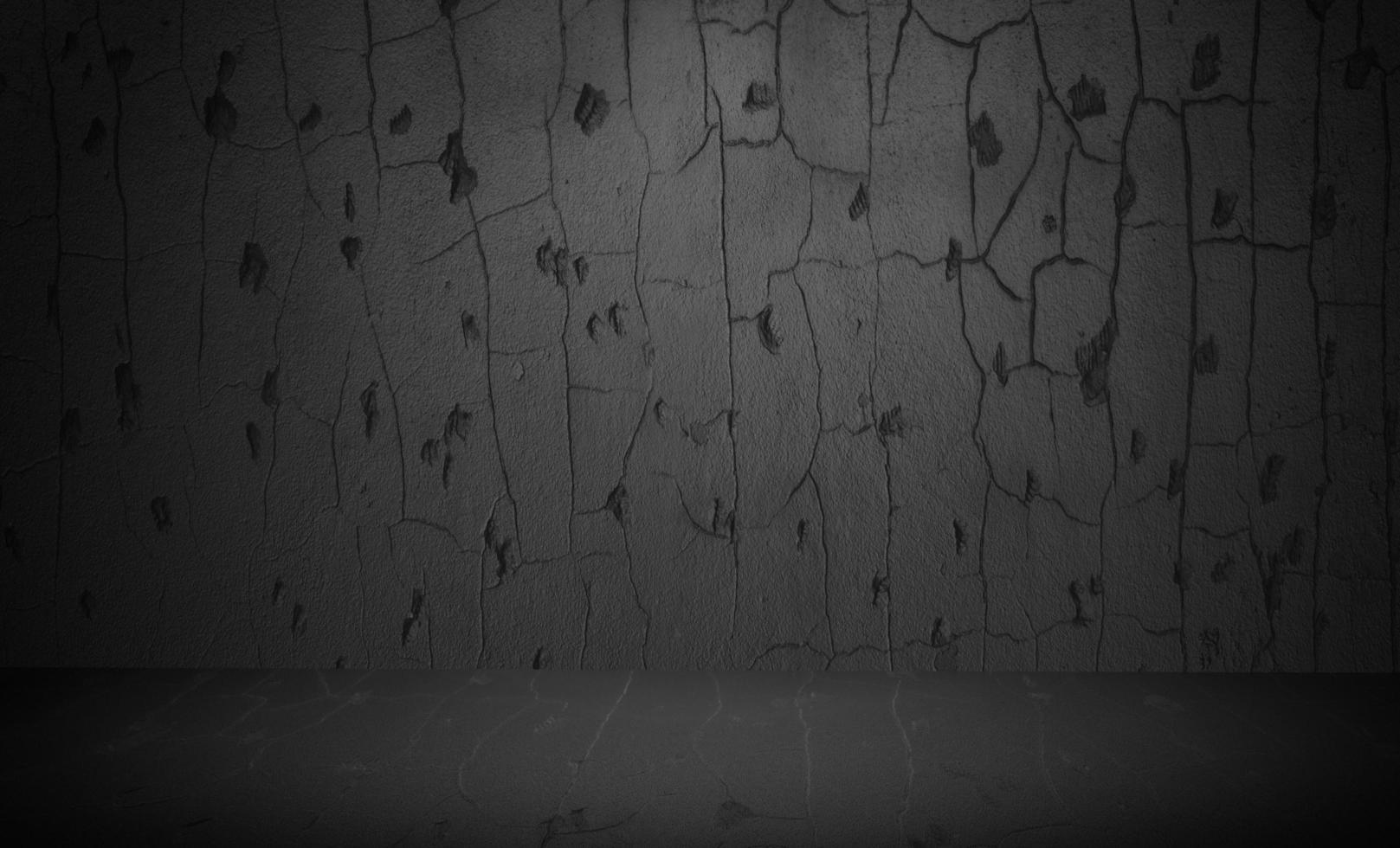 3d grunge wall texture black background photo