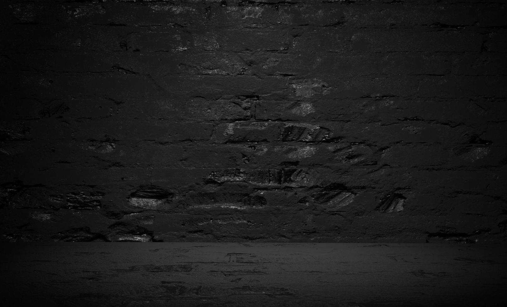 3d grunge wall texture black background photo