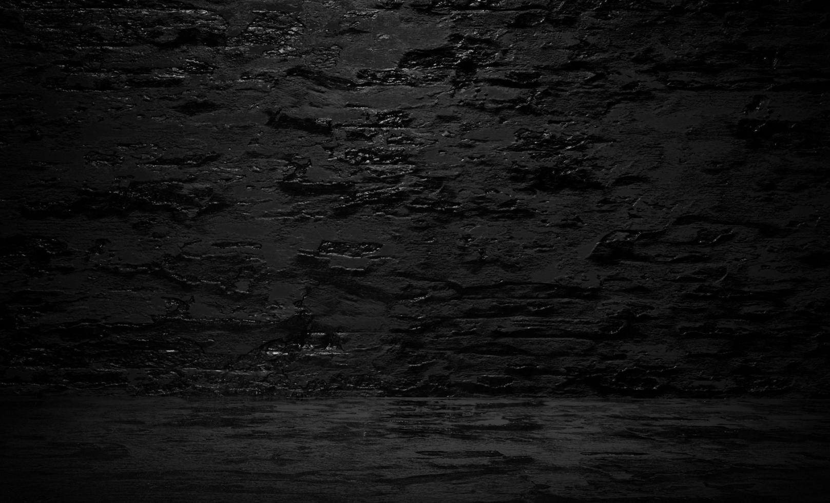 3d grunge wall texture black background photo