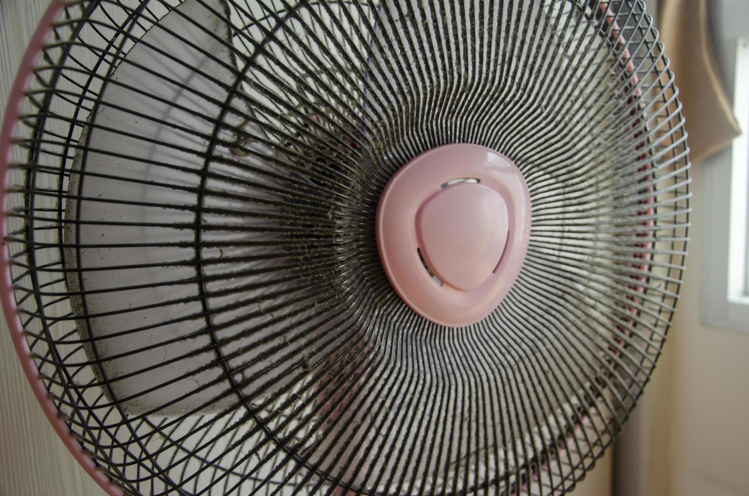 Dust deposits on fan grilles can cause respiratory disease. photo