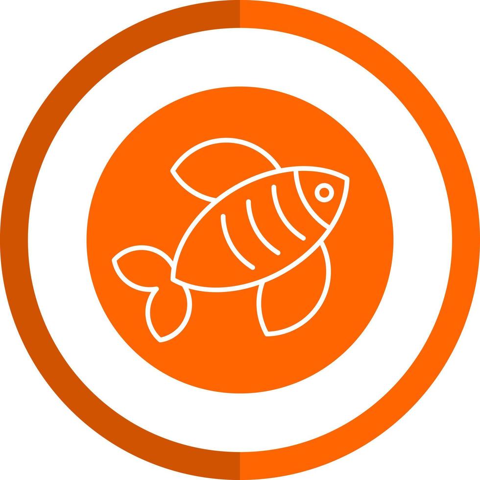 diseño de icono de vector de pescado