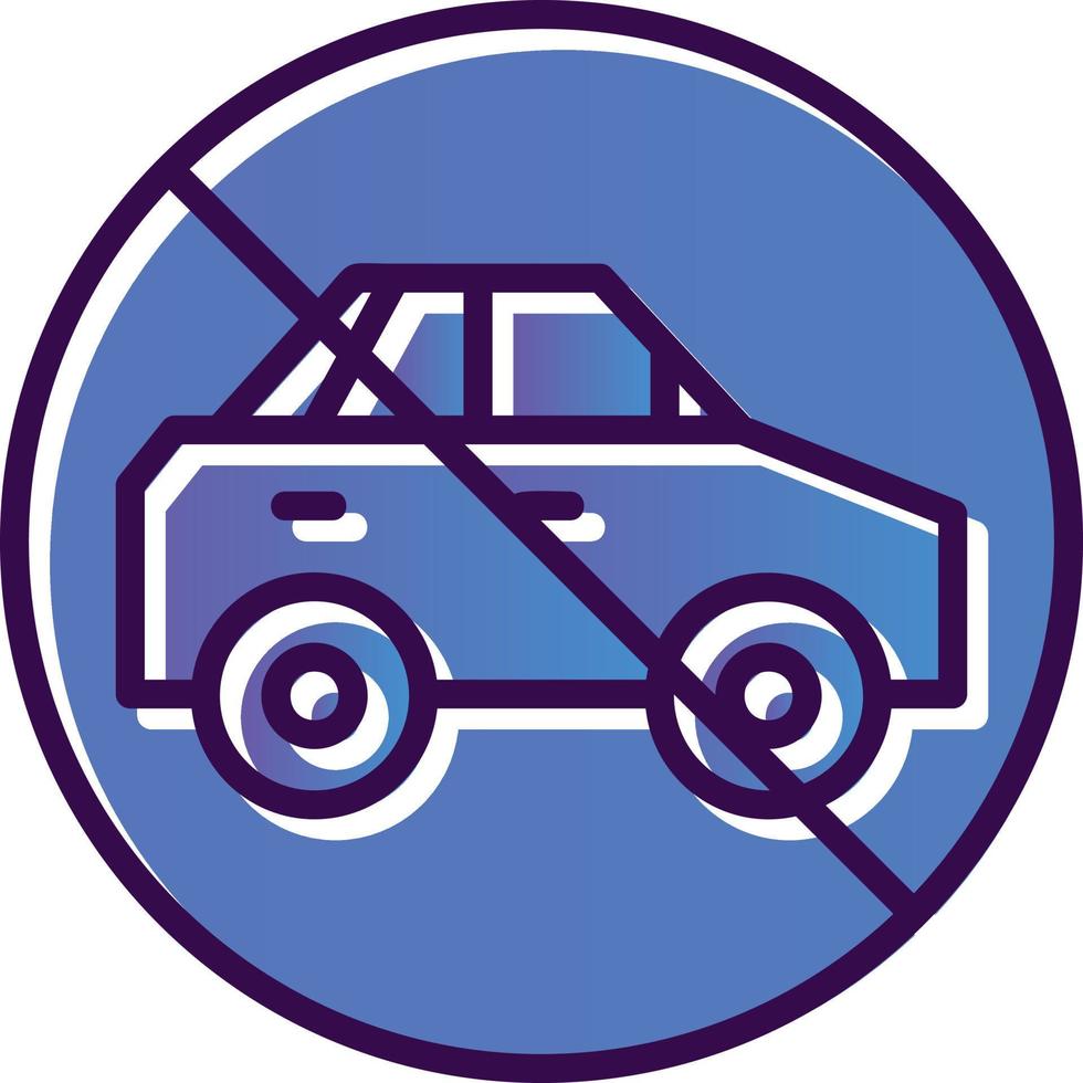 No Travelling Vector Icon Design