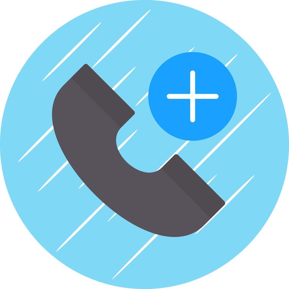 Emergency Cal Vector Icon Design