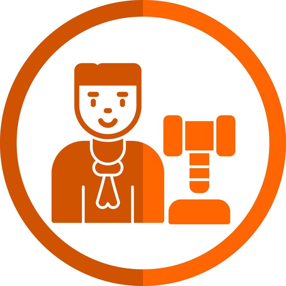 Judge Man Vector Icon Design