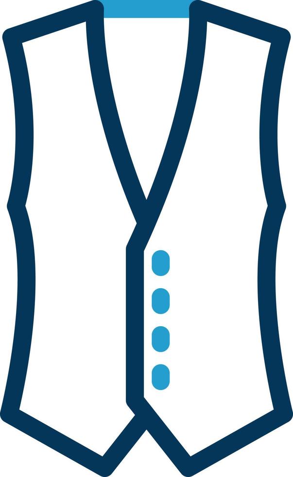 Coat Vest Vector Icon Design