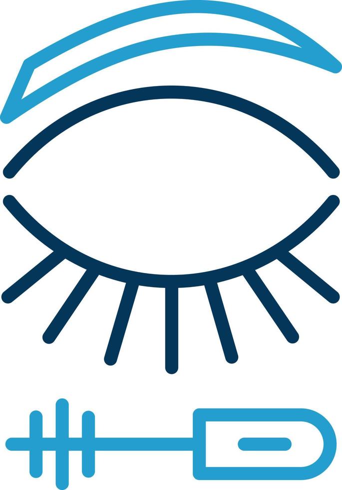 Eyelash Mascara Vector Icon Design