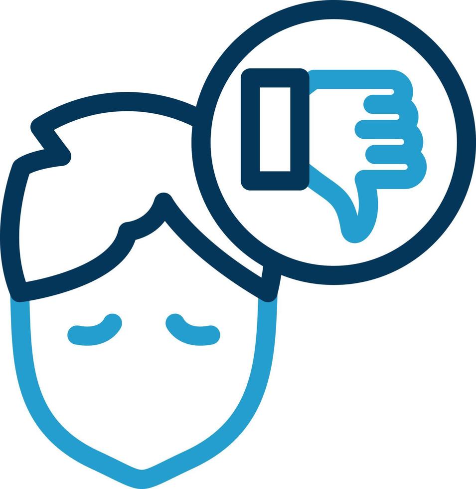 Pessimistic Vector Icon Design