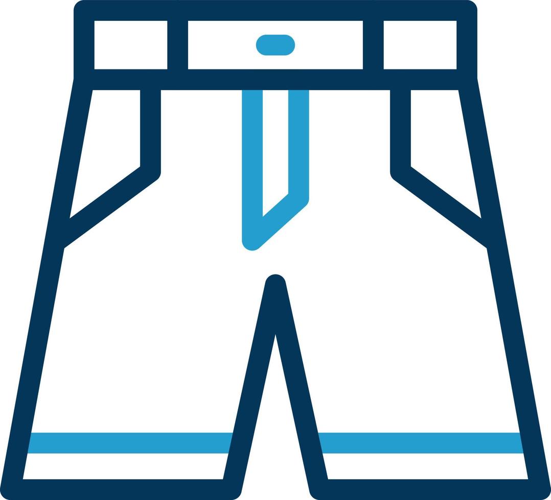 Denim Shorts Vector Icon Design