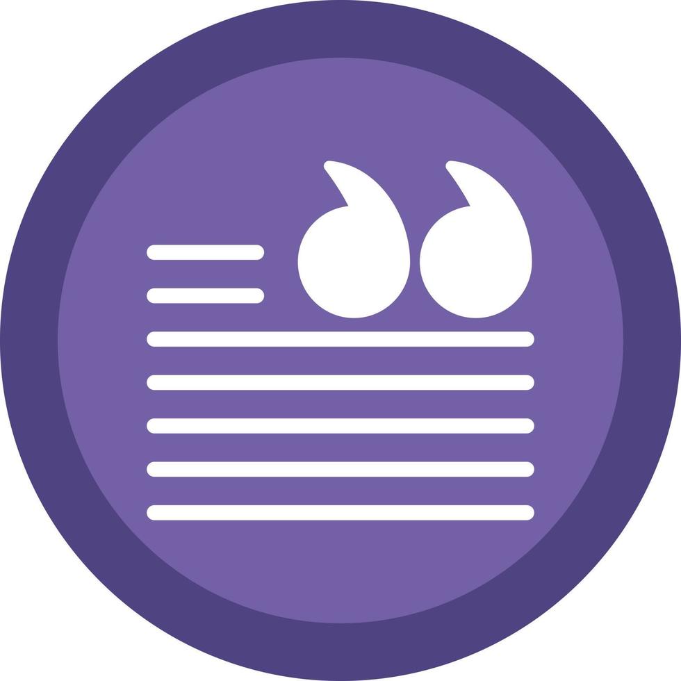 Quotation Vector Icon Design