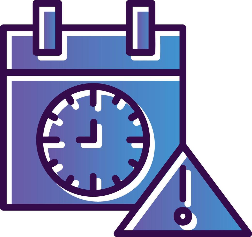 Deadline Vector Icon Design