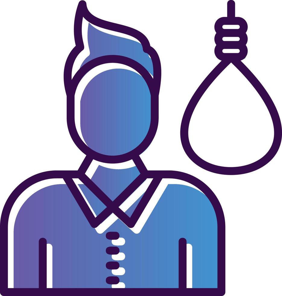 Suicide Vector Icon Design