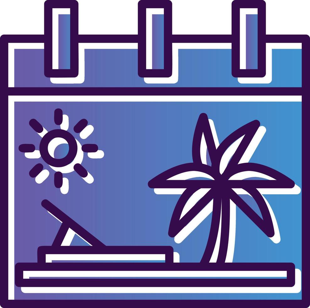 diseño de icono de vector de vacaciones