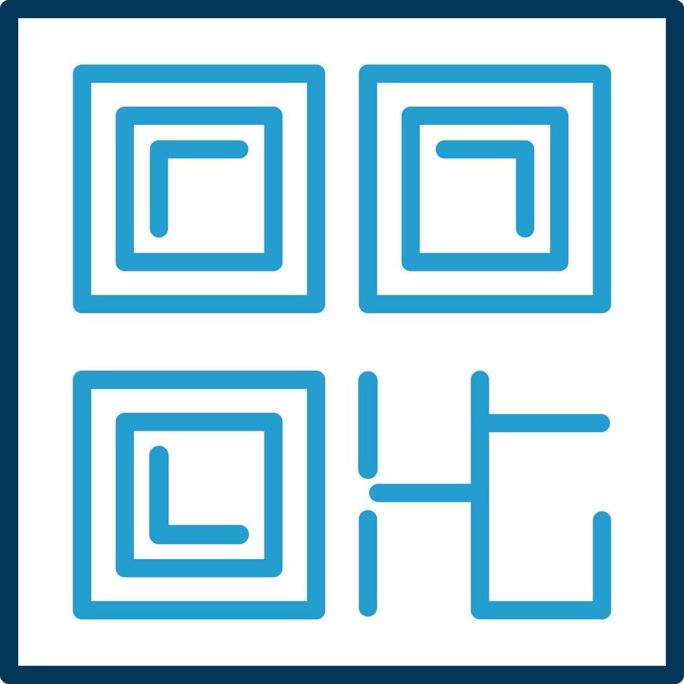 QR Code Vector Icon Design