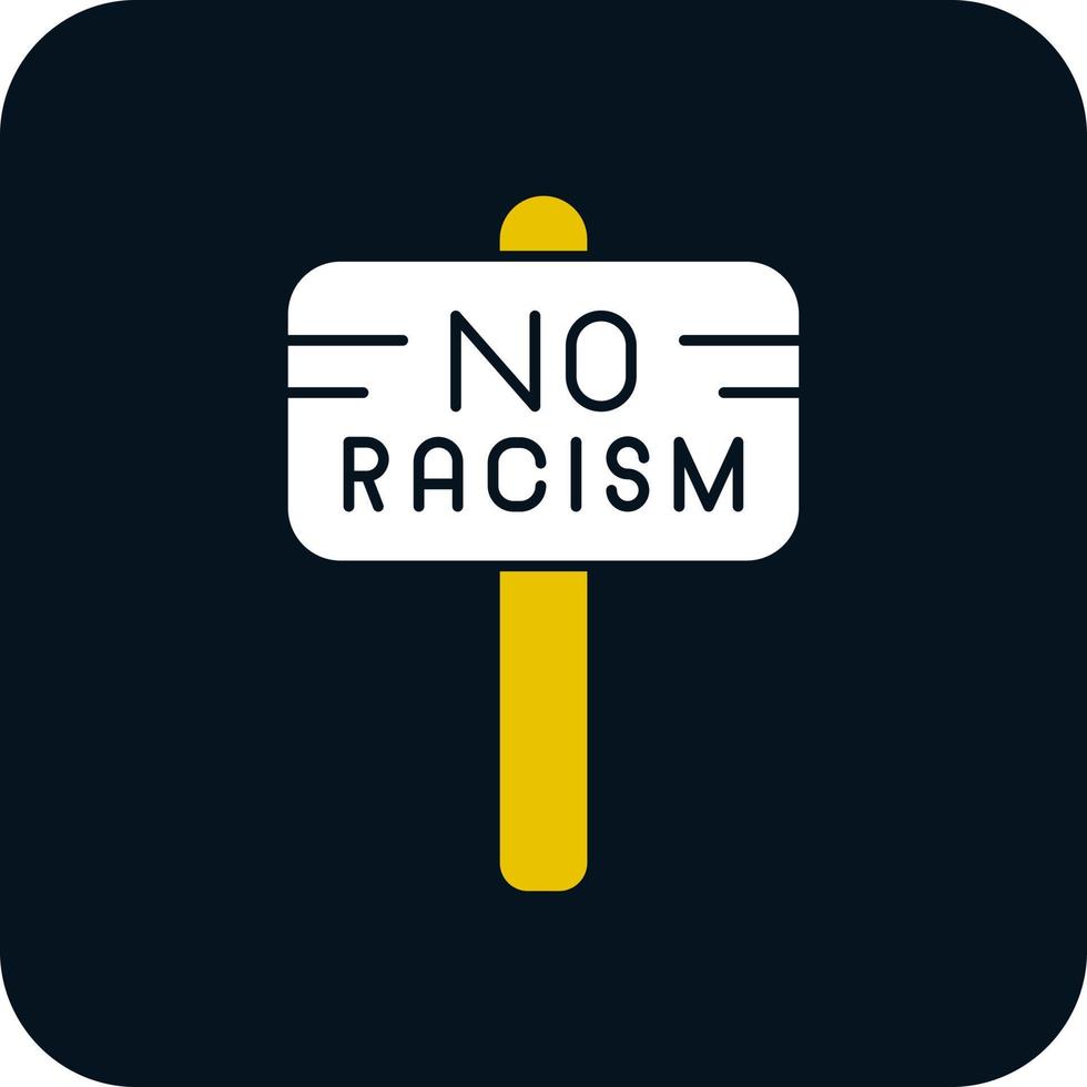 No Racism Vector Icon Design