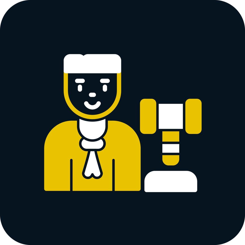 Judge Man Vector Icon Design