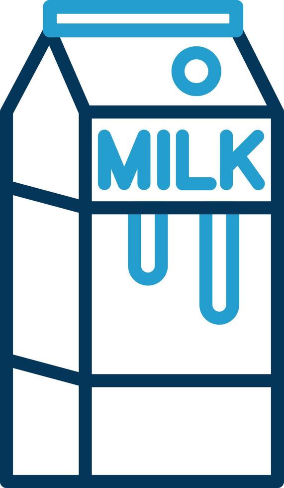 Milk Box Vector Icon Design