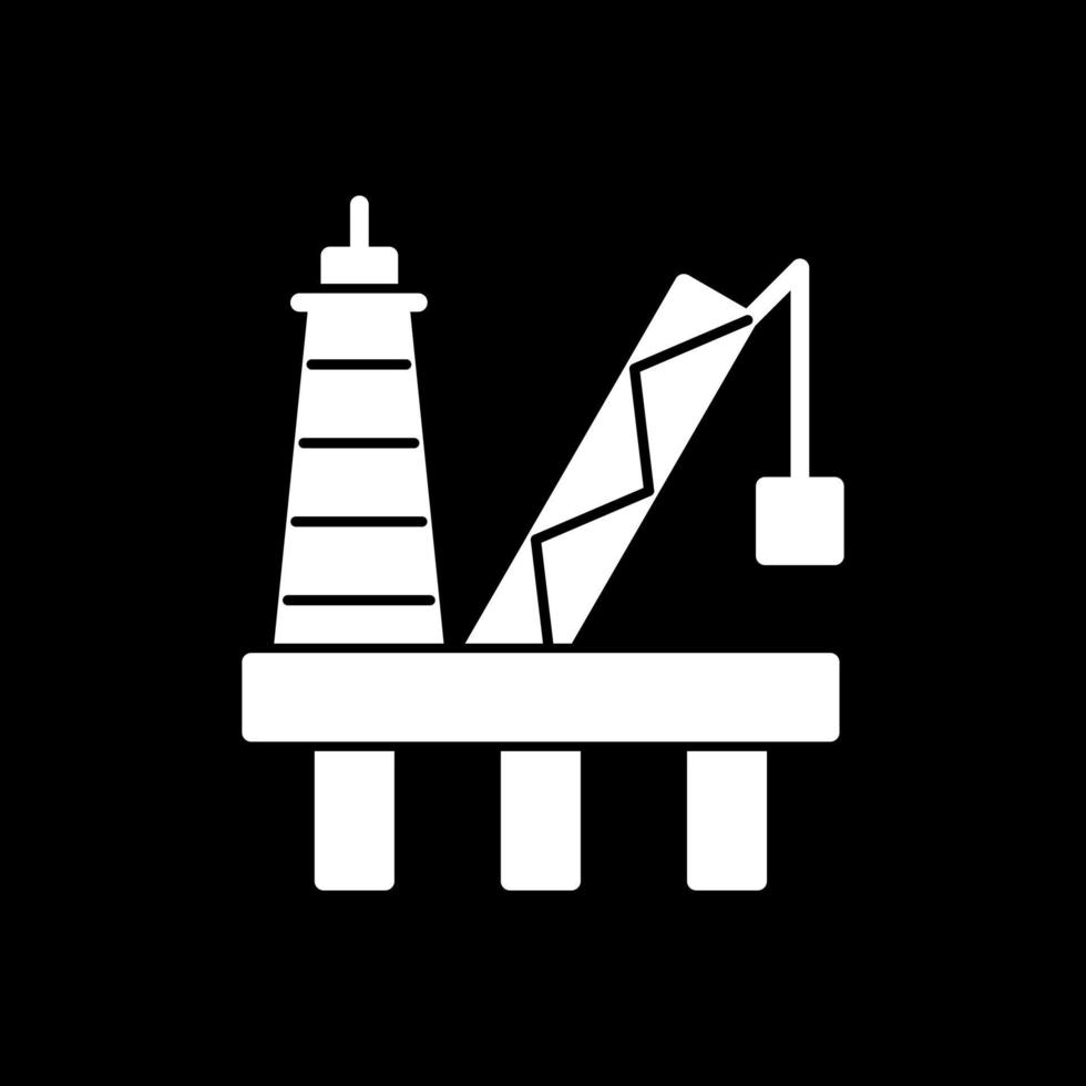 Oil Platform Vector Icon Design