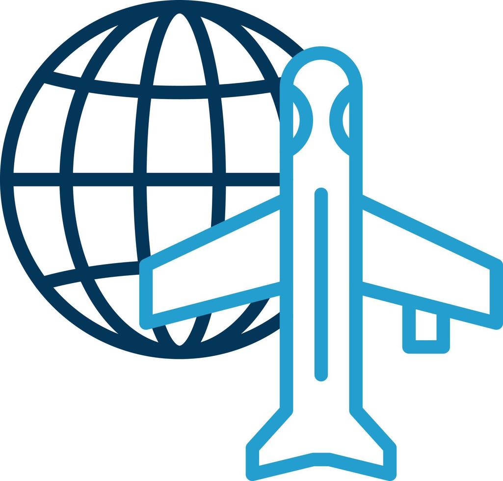 diseño de icono de vector de aire de envío en todo el mundo