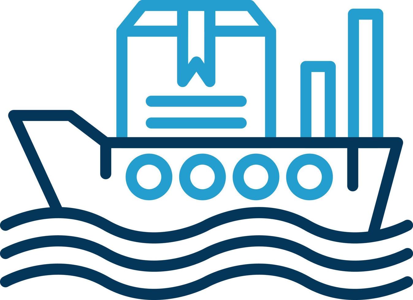 Worldwide Shipping Boat Vector Icon Design