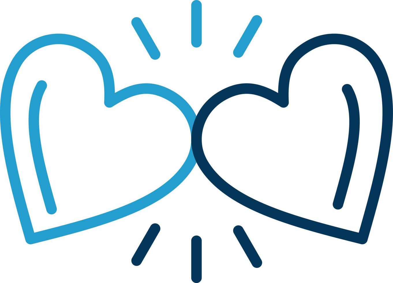 Hearts Vector Icon Design