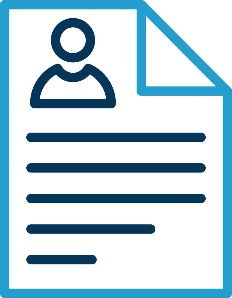 Curriculum Vitae Vector Icon Design
