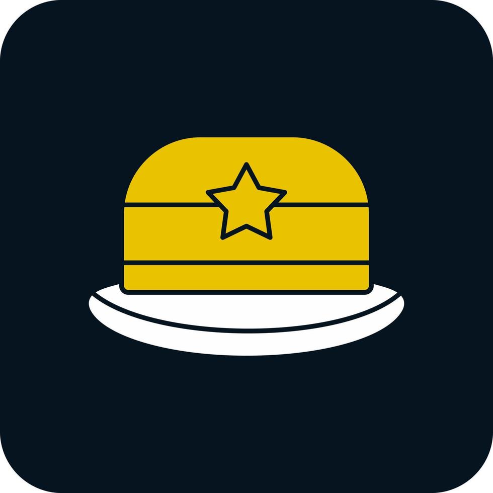 diseño de icono de vector de sombrero