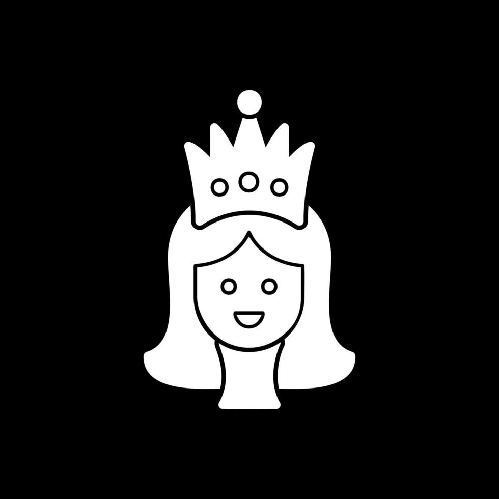 diseño de icono de vector de princesa