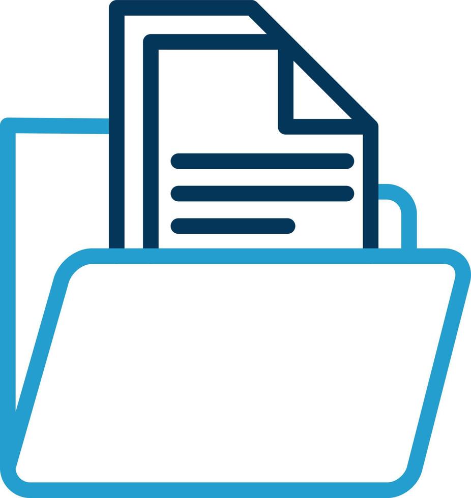 Folder with Files Vector Icon Design