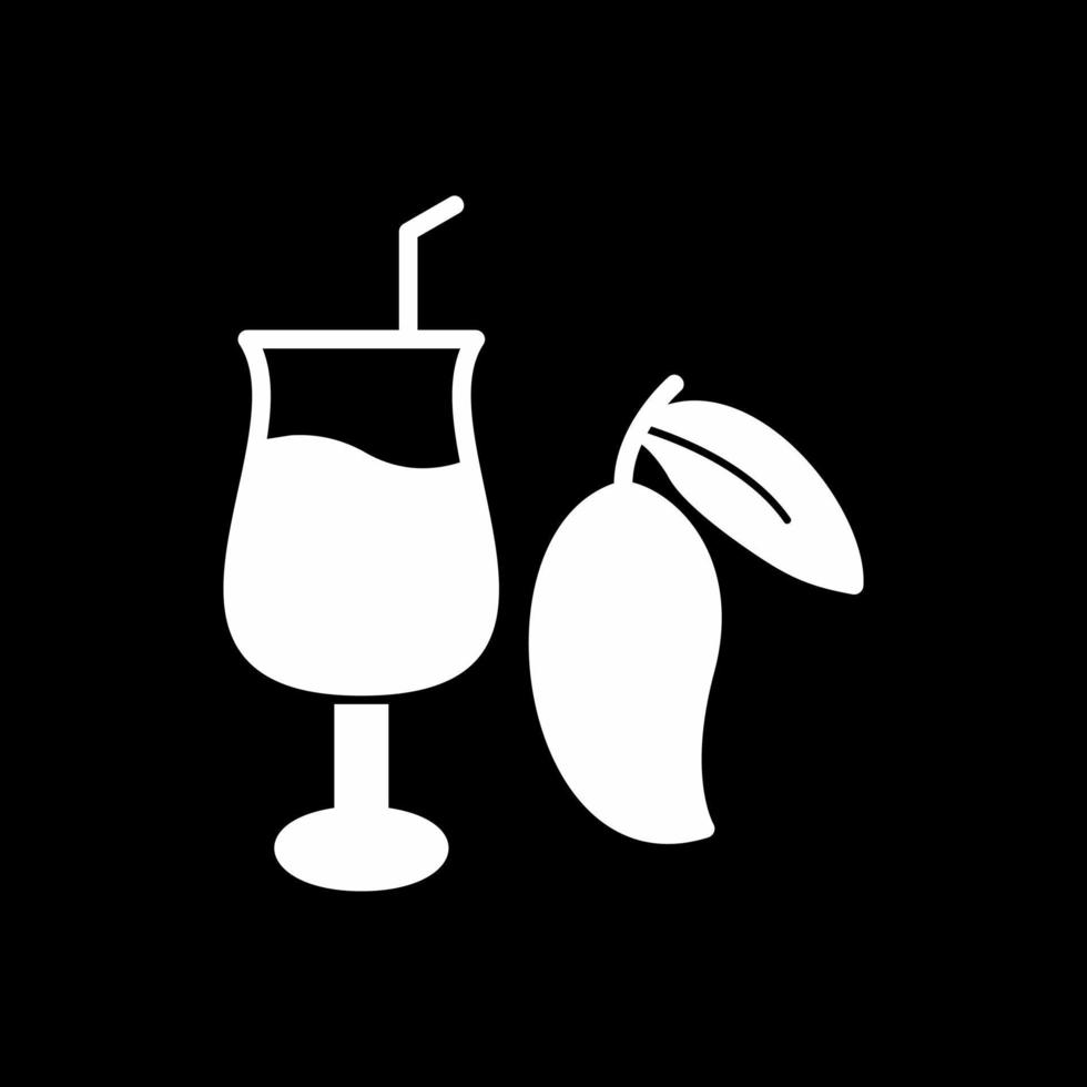 Mango Juice Vector Icon Design