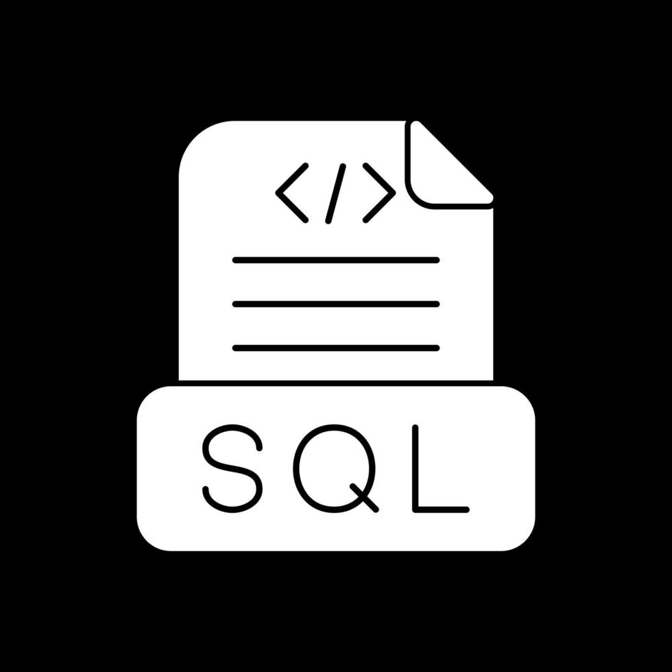 diseño de icono de vector de archivo sql